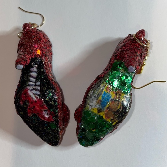 Jewelry - Ruby, red slippers earrings. NWT